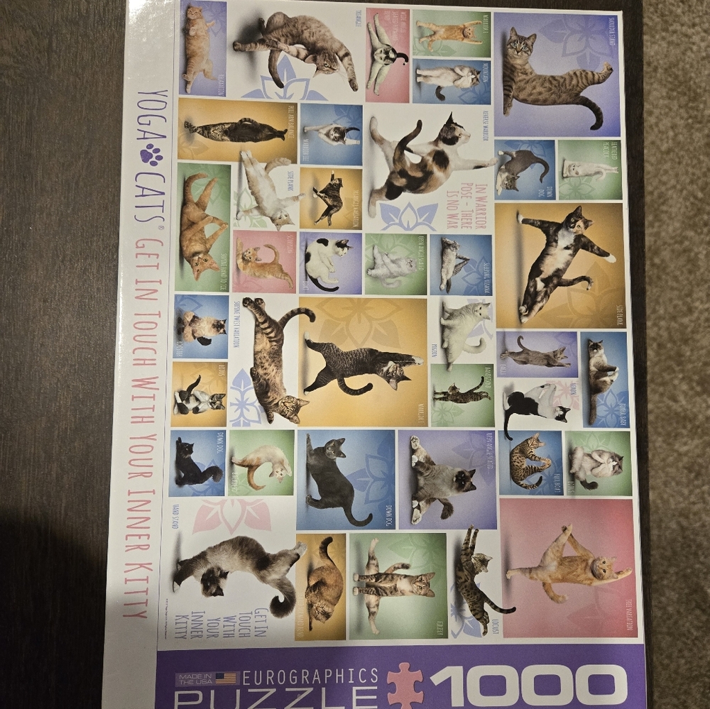 Eurographics 1000 Piece Jigsaw Puzzle - Yoga Cats